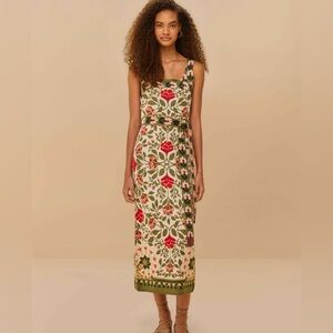 NWT Farm Rio Sand Garden Tapestry Knit Dress. Medium. Stunning!!